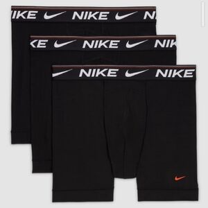 NWT Nike Dri-Fit Ultra Comfort Boxer Briefs | 3-Pack | Black | Size Small